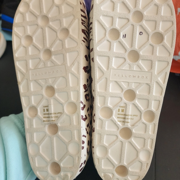 Yellow Box Animal Print Slide Sandals - Picture 4 of 5